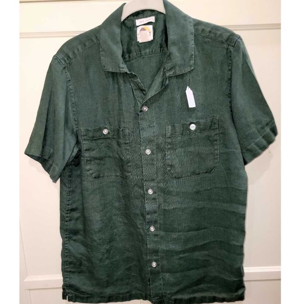 C&C California Forest Green Casual Button Down Shirt